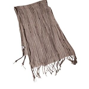 Breeze Cotton scarf Multicolored 72" X 22" Tassels - Small Stain
